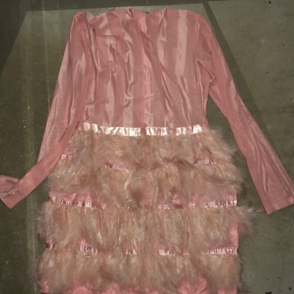 feather dress pretty little thing
